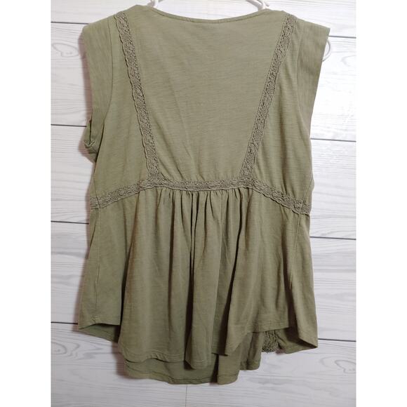 Womens Knox Rose Eyelet Sleeveless Top sz S - Picture 3 of 3